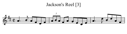 Jackson's Reel [3] - staff notation