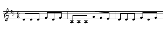 Jackson’s Roller - staff notation