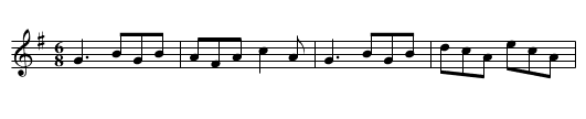 Jackson's Rolling Jig - staff notation