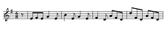 Jackson's Rowly Powly - staff notation