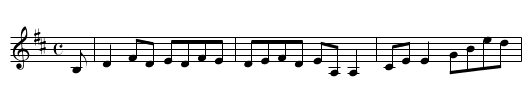 Jackson's - staff notation