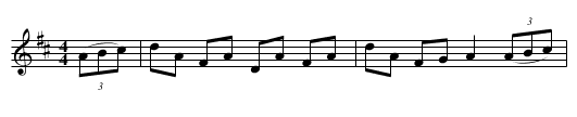 Jacky Latin - staff notation