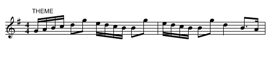 Jacky Layton with variations - staff notation