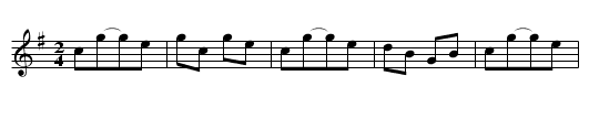 Jacky Stewarts reel - staff notation