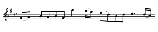 Jacky Tar - staff notation