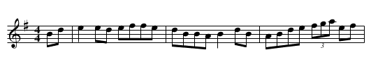 Jacky Tar - staff notation