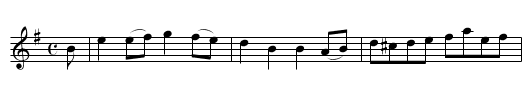 Jacky Tarr - staff notation