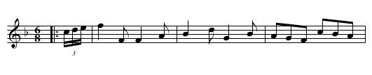 Jacky's Return - staff notation