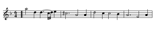 Jacob Hall's Jigg - staff notation