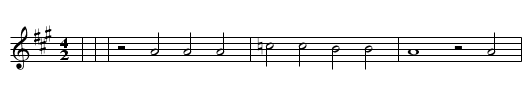Jahreszeiten und Liebe - staff notation