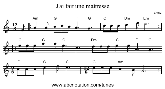 J'ai fait une ma&icirc;tresse - staff notation