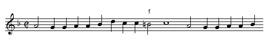 J'ai le rebours - staff notation