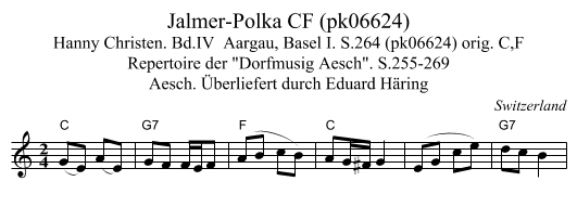 Jalmer-Polka CF (pk06624) - staff notation