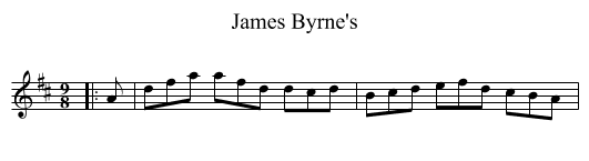 James Byrne's - staff notation