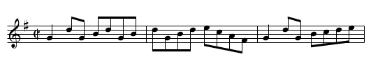 James Byrne's - staff notation
