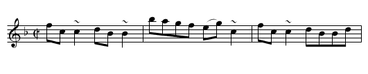 James Duff M.P. - staff notation