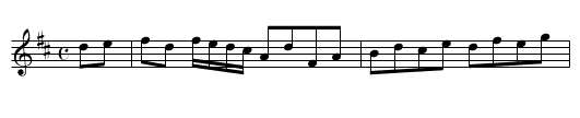 James Hill's Reel - staff notation
