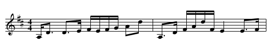 James Jenkin's Favourite - staff notation