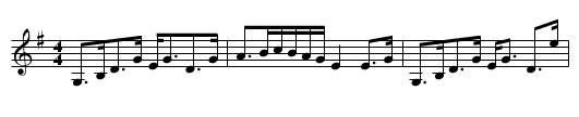 James Moray of Abercarney - staff notation