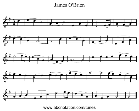 James O'Brien - staff notation