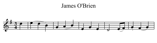 James O'Brien - staff notation