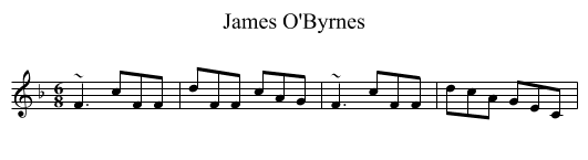 James O'Byrnes - staff notation