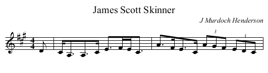 James Scott Skinner - staff notation