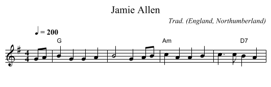 Jamie Allen - staff notation