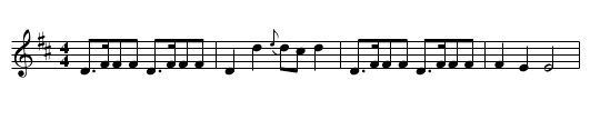 J&auml;mtland tune (Soldiers Joy ?) - staff notation