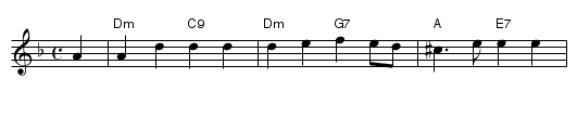 J&auml;mtlandsk brudmarsch - staff notation