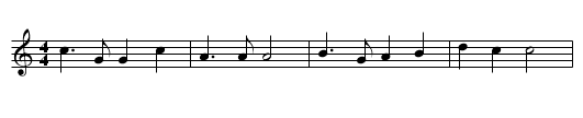 JANMONTH - staff notation
