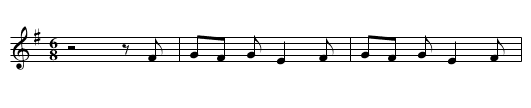 Jan's courtship - rowe - staff notation