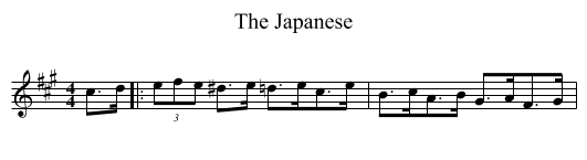 Japanese, The  - staff notation