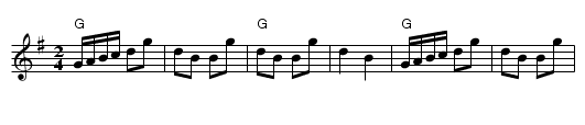 Jaque Latin - staff notation