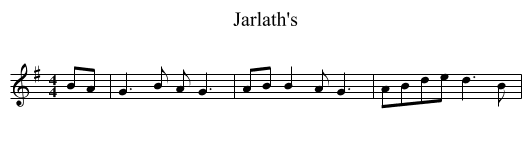 Jarlath's - staff notation