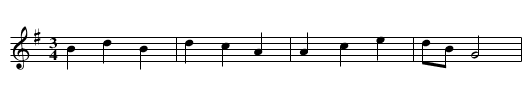 Jas konika poil - staff notation