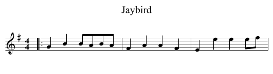 Jaybird - staff notation