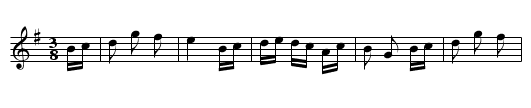Jean Blanchards - staff notation