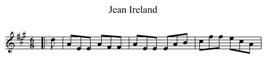 Jean Ireland - staff notation