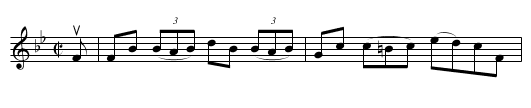 JEANIE'S REEL - staff notation