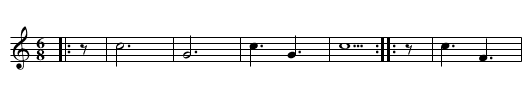 Jeanne qui Saute Bassline from chords up a fourth - staff notation