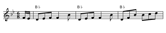 Jeannie O' The Witchin' E'e   [Bb] - staff notation