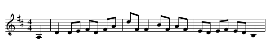 Jean's Reel - staff notation