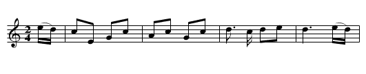 Jeff in Petticoats - staff notation