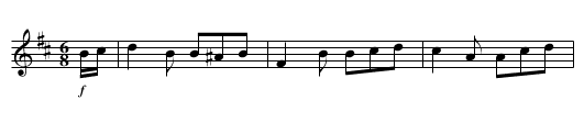 Jefferson and Liberty - staff notation