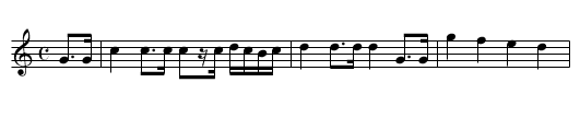 Jefferson's March - staff notation