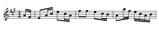 Jeffrey's Quickstep - staff notation