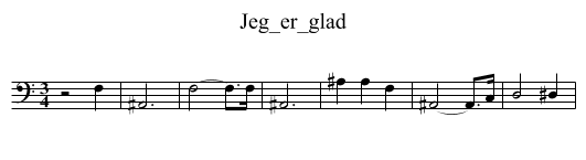 Jeg_er_glad - staff notation