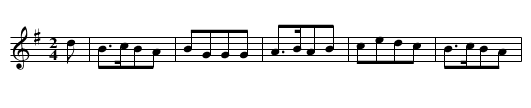 Jem of Aberdeen - staff notation