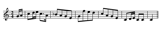 Jemmy and Nancy - staff notation